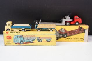 Two boxed Corgi diecast models to include Gift Set No 11 ERF Dropside Lorry and Platform Trailer