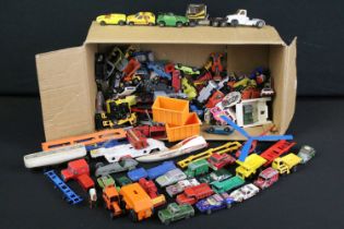 Quantity of play worn diecast models circa 1970s to include Matchbox, Corgi, Mattel Hotwheels etc