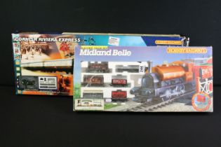 Two boxed Hornby OO gauge train sets to include R826 Cornish Riviera containing King Charles I