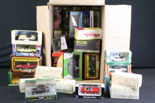 43 Boxed diecast models to include Dinky 267 Superior Cadillac Ambulance in reproduction box, 3 x