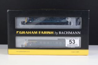 Boxed Graham Farish by Bachmann N gauge 371-885 Class 108 Three Car DMU BR blue, complete
