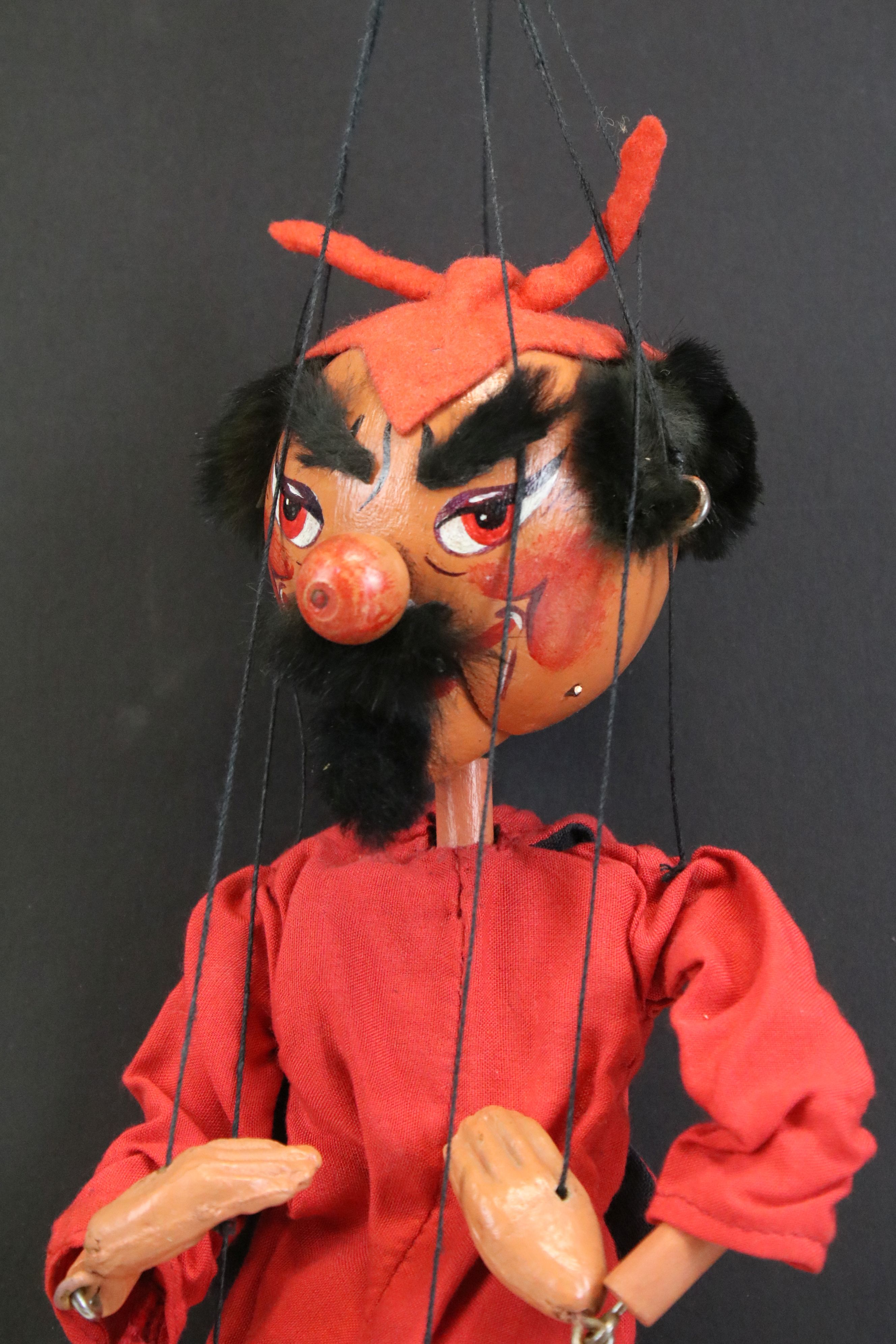 Boxed Pelham Puppet SM The Devil in red dress with arrow, contained within early - Image 2 of 12