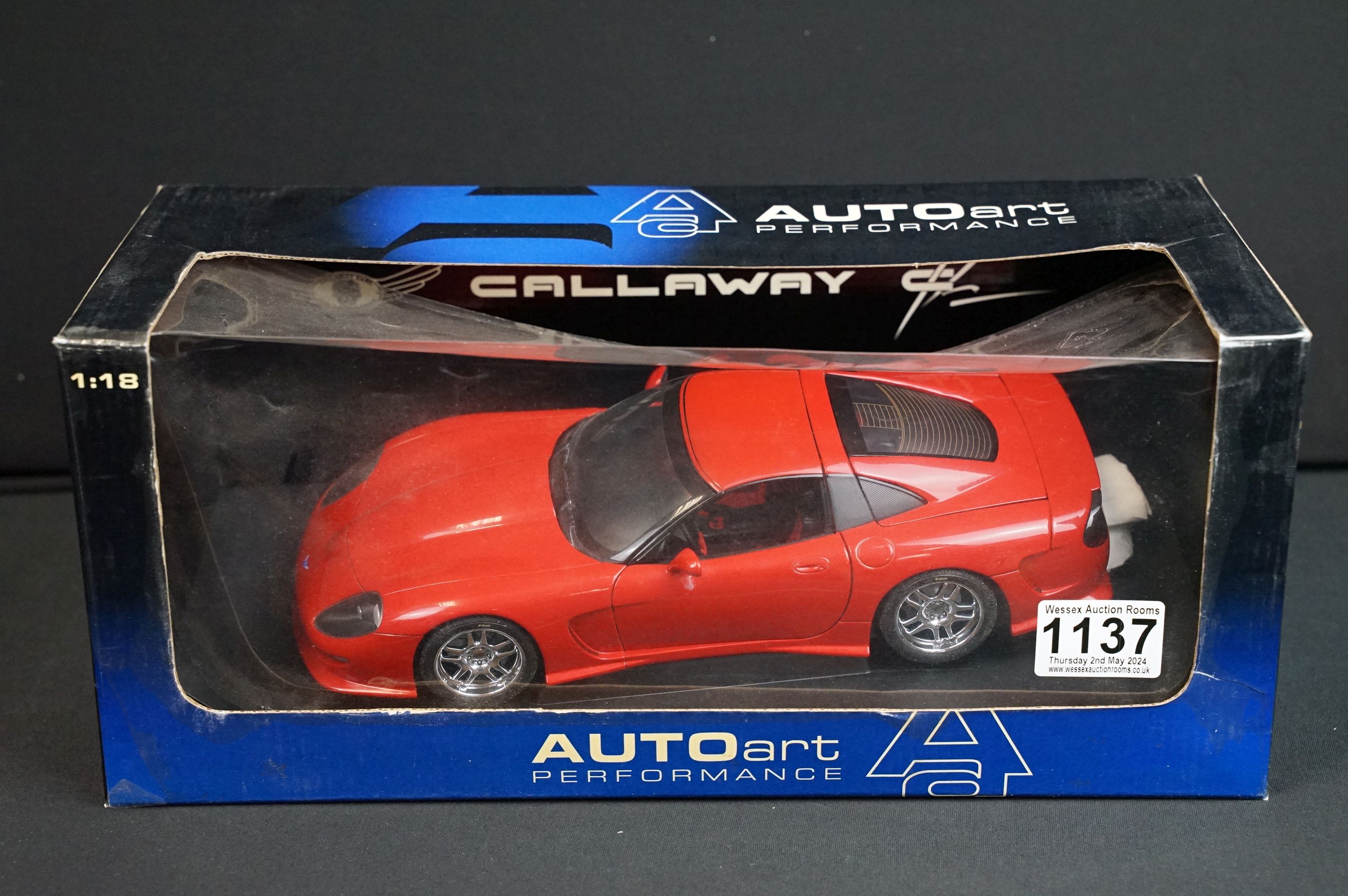 Five boxed 1/18 scale diecast models to include 4 x UT Models featuring Chevrolet Corvette, - Image 4 of 11