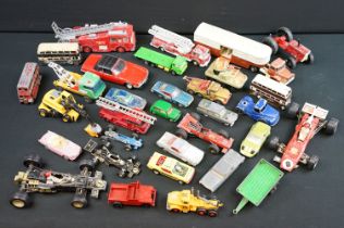 Around 30 play worn diecast models from the 1960s onwards to include Triang Spot On, Corgi,