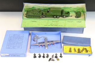 Two boxed Dinky military diecast models and accessories to include 151 Royal Tank Corps Medium