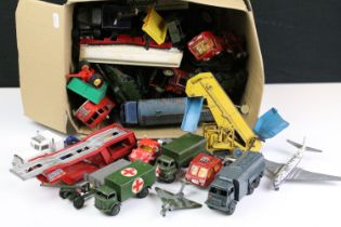 Collection of various Mid 20th C onwards play worn diecast models to include Dinky, Matchbox