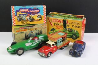 Collection of boxed and unboxed tin plate, diecast and plastic models to include Empire Made Toys