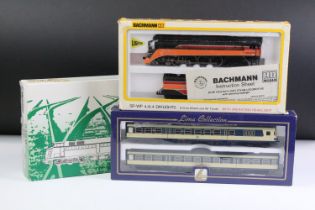 Three boxed HO gauge locomotives/DMUs to include Mehano Prestige T258 Class 51 Cockeril, Bachmann