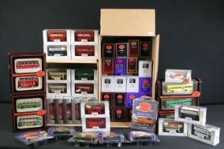 58 Boxed / cased 1/76 scale EFE Exclusive First Editions diecast models to include model buses and