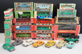 20 boxed Russian / USSR diecast models to include 6 x Volga models, 6 x Moskvitch models, 4 x