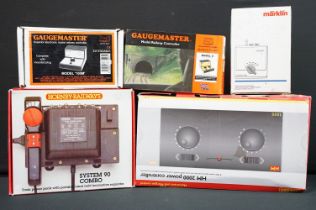 Quantity of boxed model rail controllers and transformers to include Gaugemaster Model D Twin