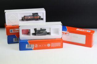 Four boxed Roco HO gauge locomotives to include 43676 NS 200/300, 43397 NS 5/600, 43577 SNCF Y