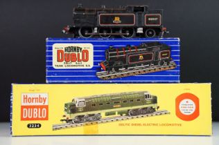 Two boxed Hornby Dublo locomotives to include 3234 Deltic 'St Paddy' Diesel locomotive and EDL17 0-