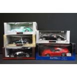 Five boxed 1/18 scale diecast models to include 4 x UT Models featuring Chevrolet Corvette,