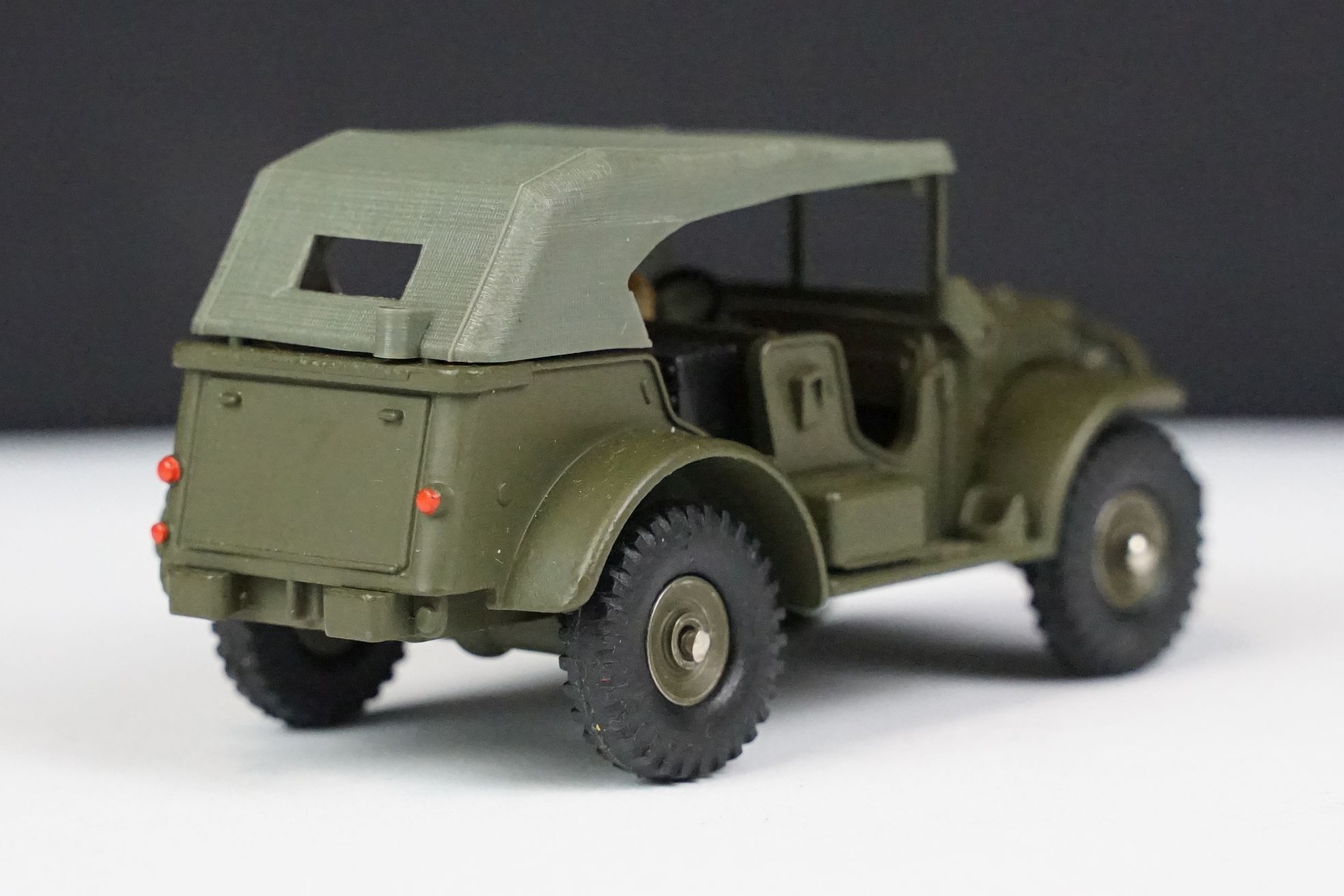 Boxed French Dinky 810 Command Car Militaire diecast model complete with unused sticker sheet and - Bild 5 aus 9