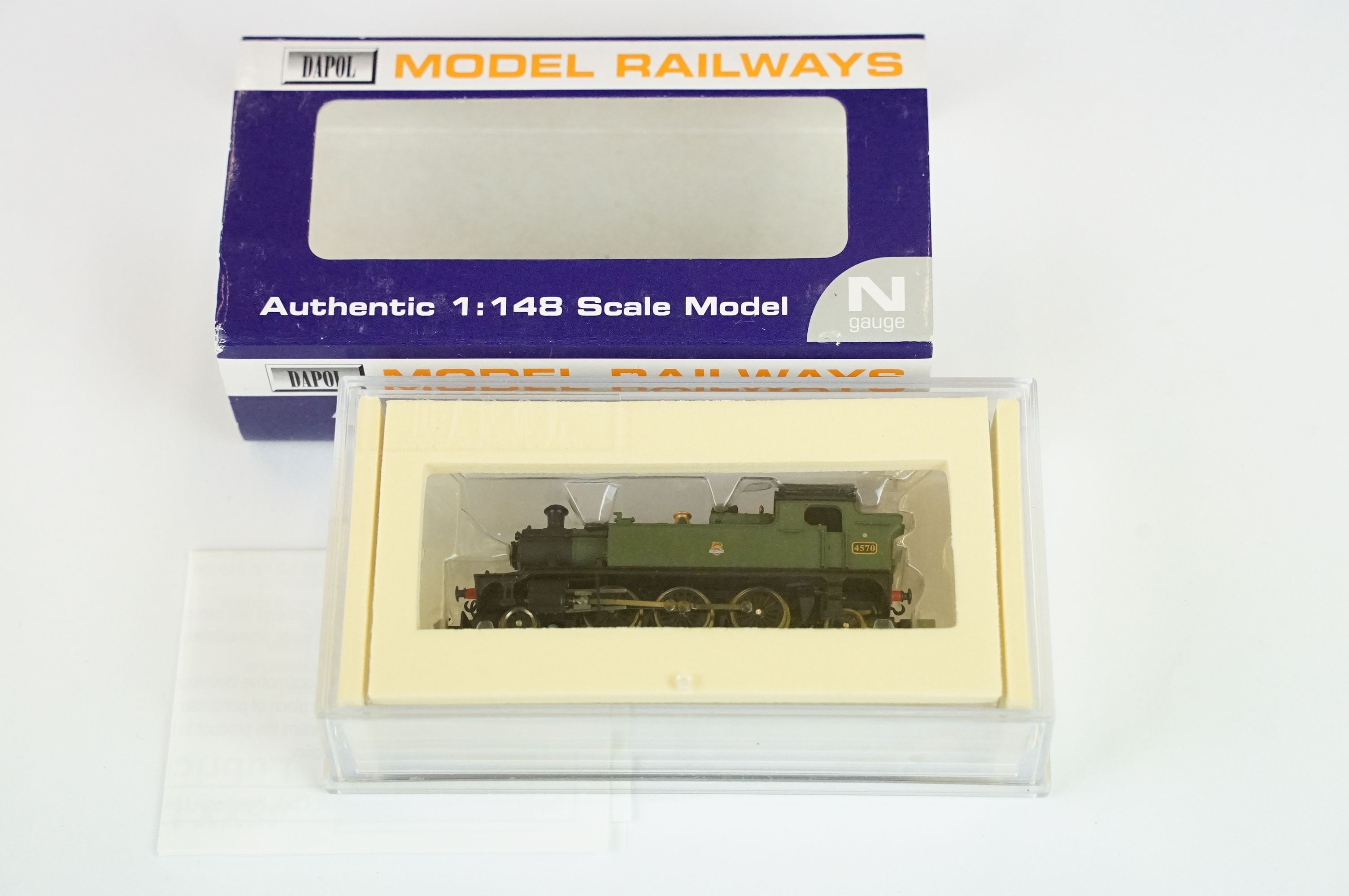 Five cased Dapol N gauge locomotives to include ND-062A Ivatt Locomotive LMS 120, ND006 CI.73 South - Bild 10 aus 12