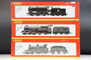 Three boxed Hornby OO gauge locomotives to include ltd edn R2614 GWR 4-2-2 Dean Class 3031 Lorna