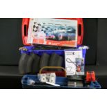 Large quantity of Scalextric to include quantity of track, power units, slot cars, boxed Track