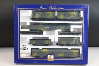 Boxed Lima OO gauge L149705 WW2 Military Train Pack Geschutz Leopold Wltkrieg Militarzug mit V188