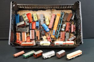 Over 50 OO gauge items of rolling stock to include Hornby, Lima, Mainline etc, features wagons, vans