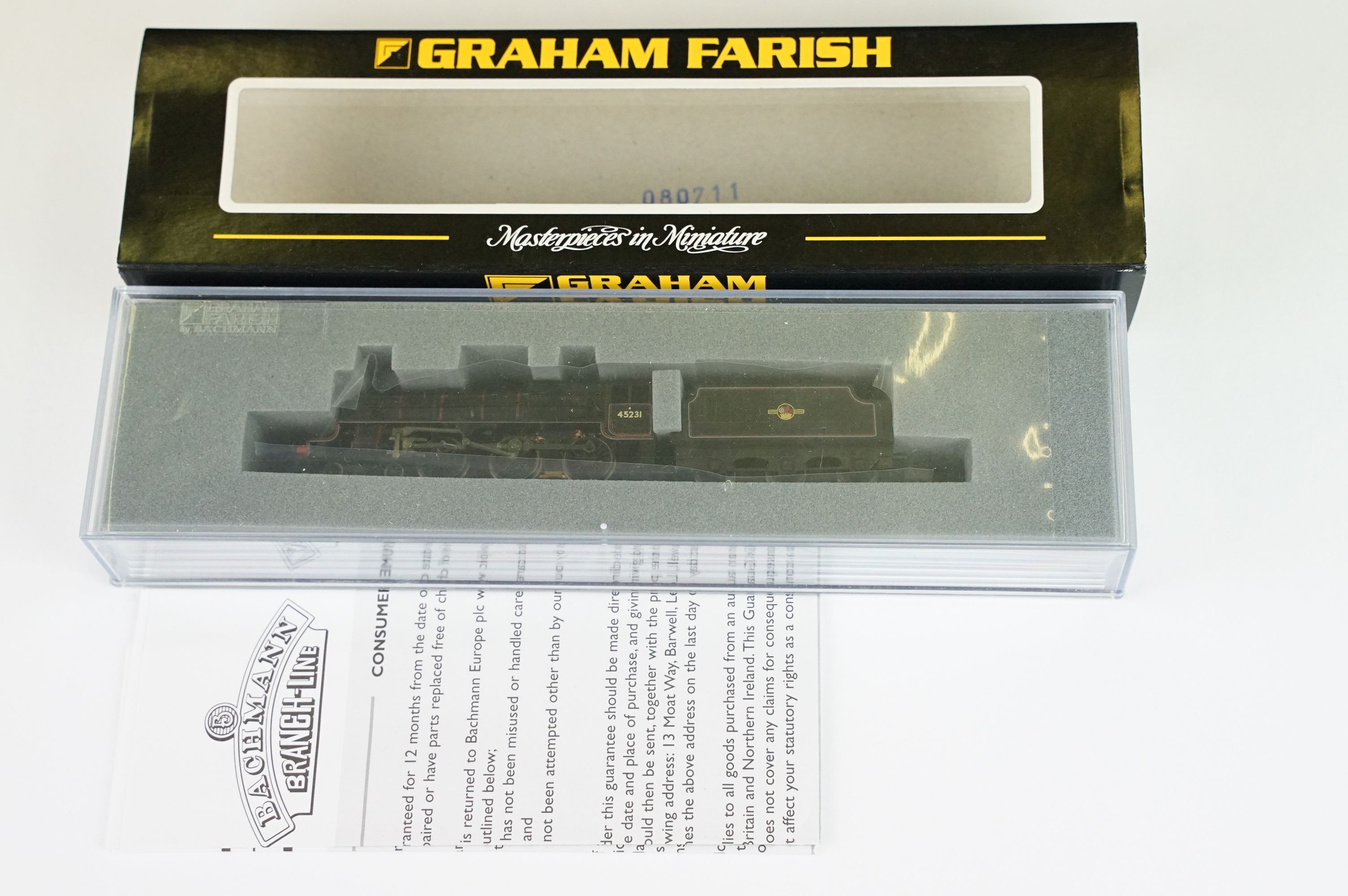 Three cased Graham Farish by Bachmann N gauge locomotives to include 372-478 Jubilee Class 45698 - Image 6 of 8