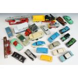 25 Mid 20th C Dinky diecast models to include 2 x 156 Rover 75 (One in blue and cream and one in