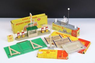 Five boxed Dinky accessories to include 753 Police Controlled Crossing, 755 Lamp Standard Single