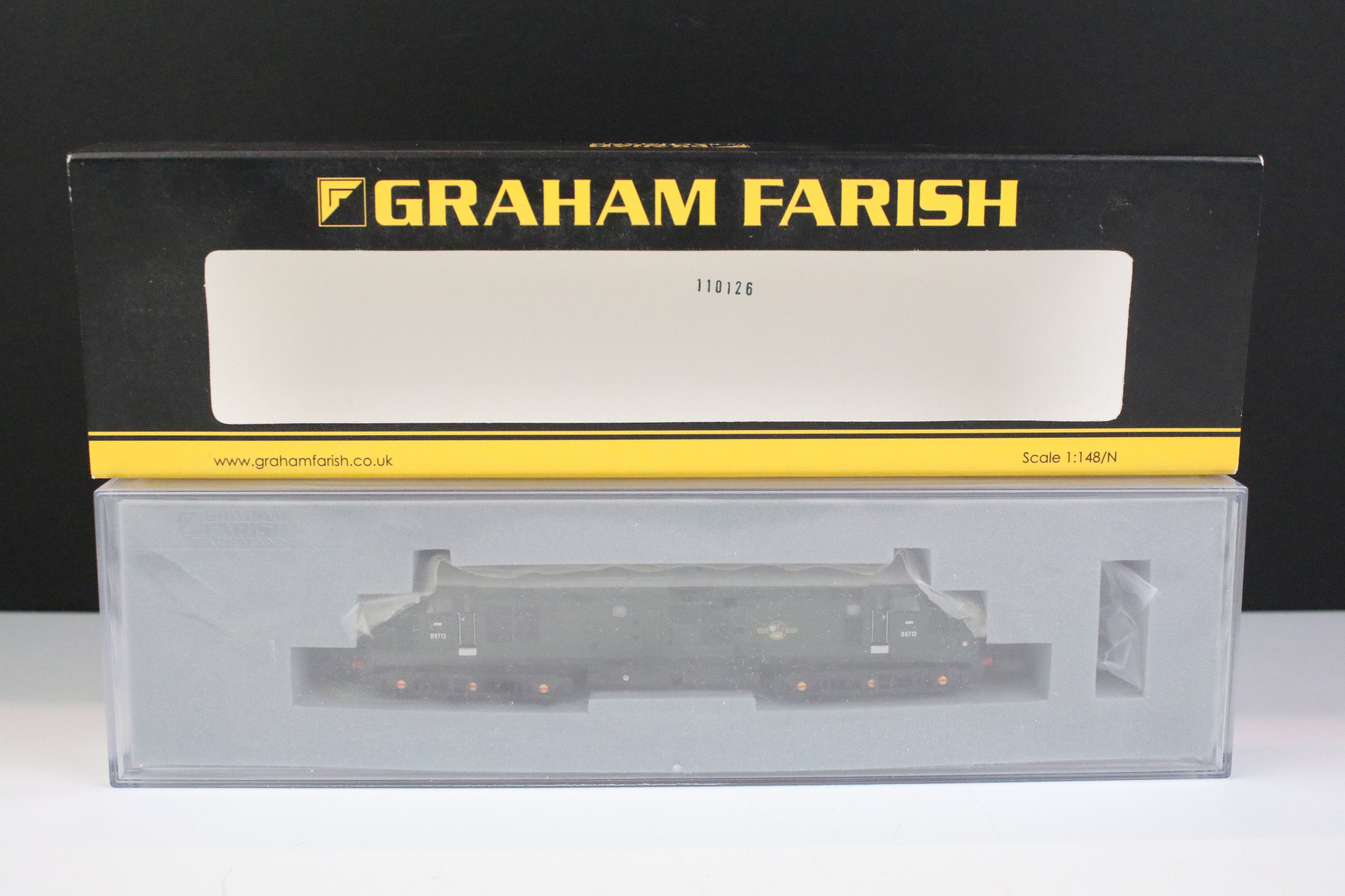 Three cased Graham Farish by Bachmann N gauge locomotives to include 371-178A Class 40 Diesel - Bild 2 aus 8