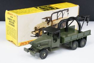 Boxed Dinky 808 Camion GMC Militaire Depannage diecast model, diecast ex, box fair with foxing/