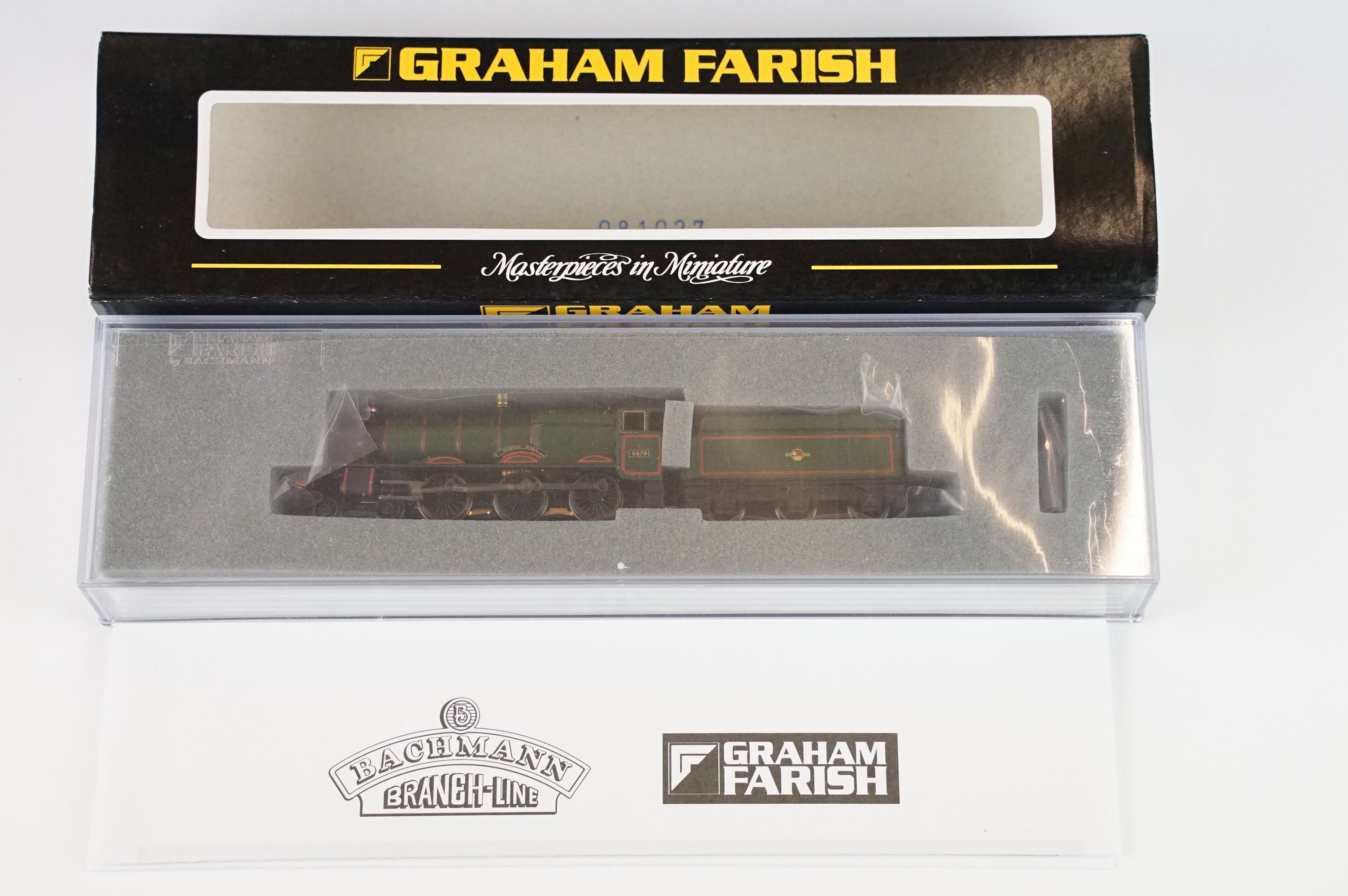 Three cased Graham Farish by Bachmann N gauge locomotives to include 372-003 Hall Class 4979 - Image 6 of 8