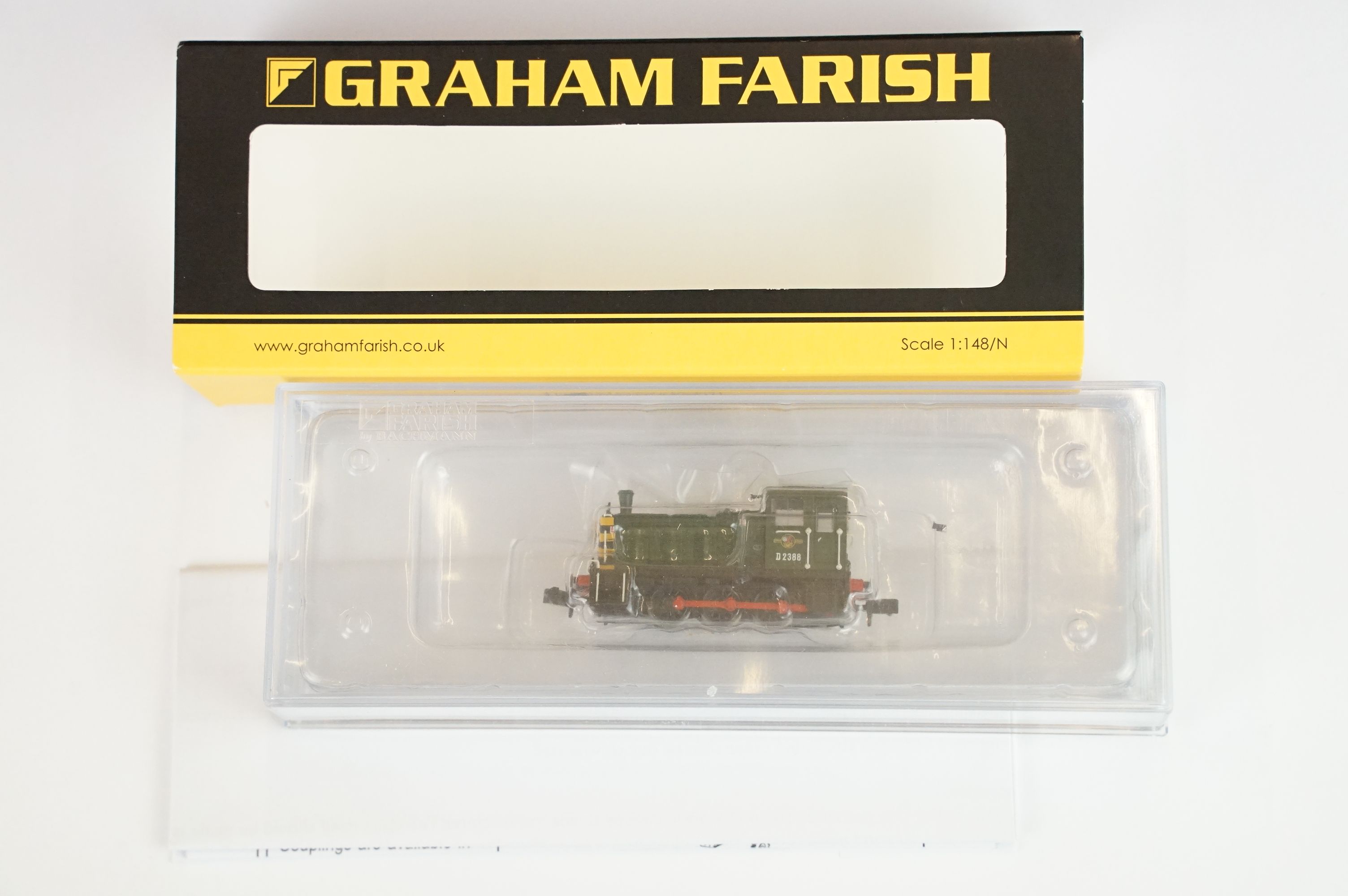 Five cased Graham Farish by Bachmann N gauge locomotives to include 371-061 Class 03 Diesel - Image 2 of 12