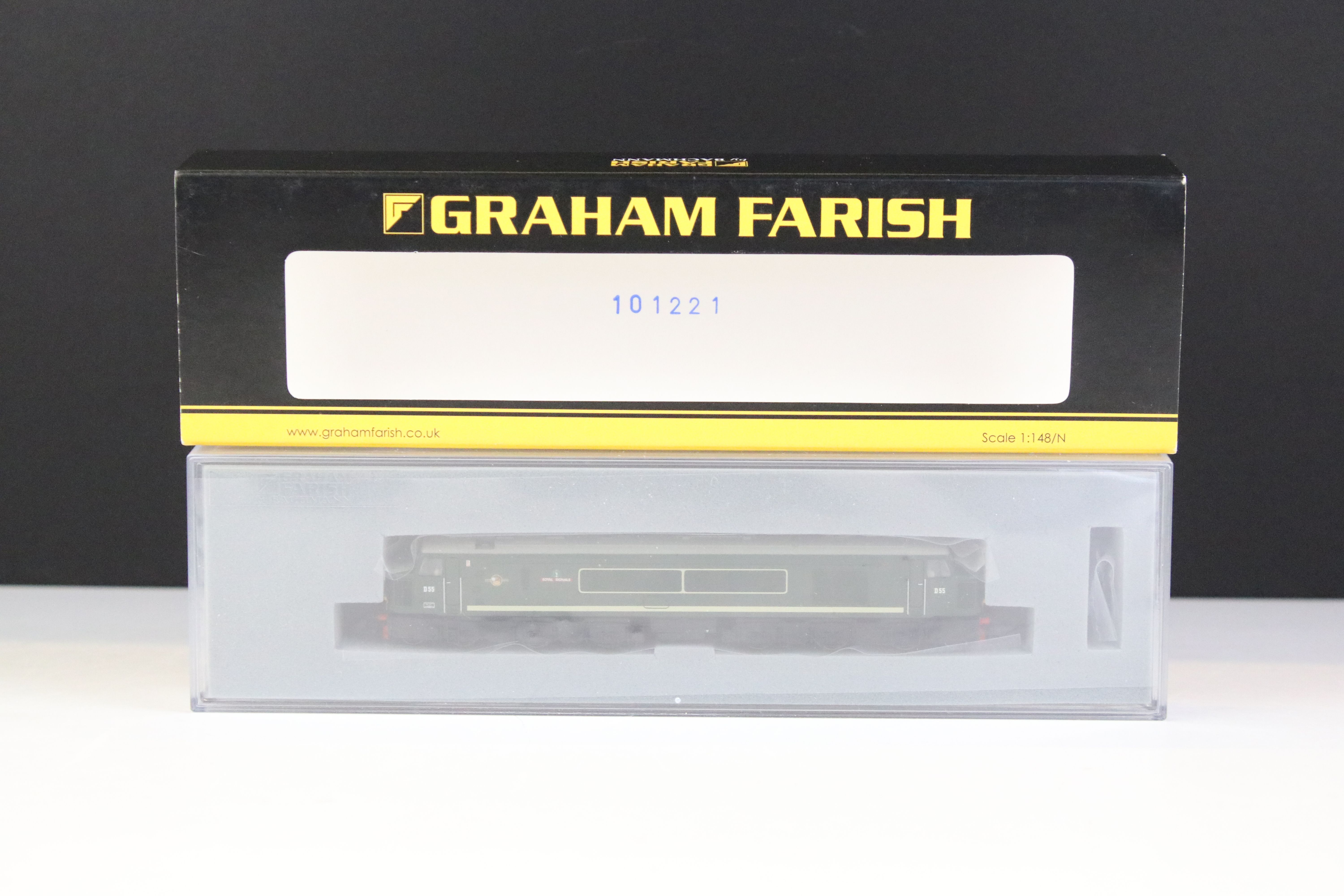 Three cased Graham Farish by Bachmann N gauge locomotives to include 372-240 Class 47 Diesel 47535 - Image 5 of 11