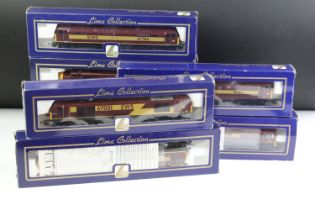 Seven boxed Lima Collection OO gauge EWS locomotives to include L204792 Roy Castle, L204664 Class