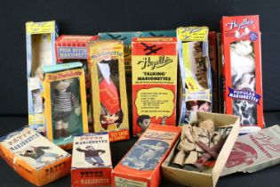 15 x Boxed Marionettes / Puppets featuring Hazelle's, Pedigree, etc, to include Winnie Witch,