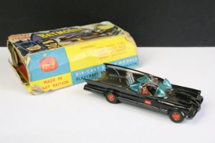 Corgi 267 Batmobile diecast with both Batman & Robin figures, a poor outer box missing end flaps and