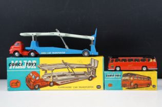 Two boxed Corgi Major diecast models to include 1101 Carrimore Car Transporter and 1120 Midland