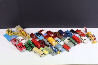 30 Mid 20th C Dinky diecast models plus a Hornby Series wagon in red, Dinky models include Southdown