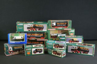 13 Boxed Corgi Eddie Stobart related diecast models to include 59504, 19801, 58401, 2 x 23101,