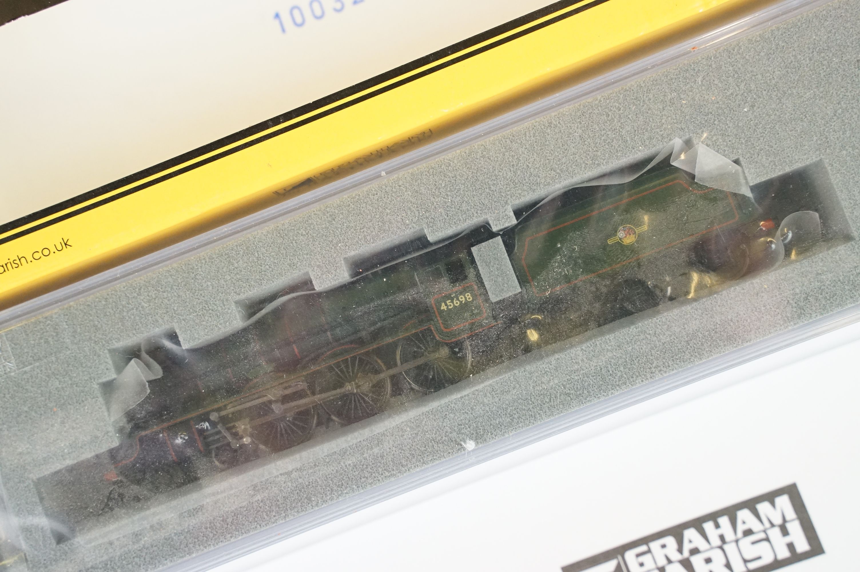 Three cased Graham Farish by Bachmann N gauge locomotives to include 372-478 Jubilee Class 45698 - Image 3 of 8