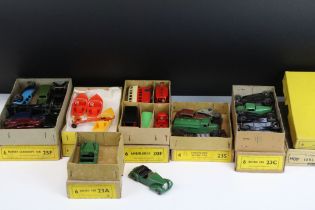 25 Early-To-Mid 20th C Dinky diecast models contained within 8 x original trade boxes featuring box