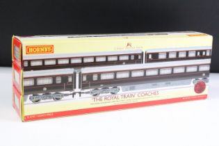 Boxed Hornby OO gauge R4197 The Royal Trains Coaches Coach Pack, complete