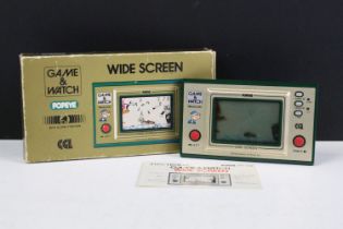 Boxed Nintendo Game & Watch Popeye handheld console, with original paperwork, no batteries,