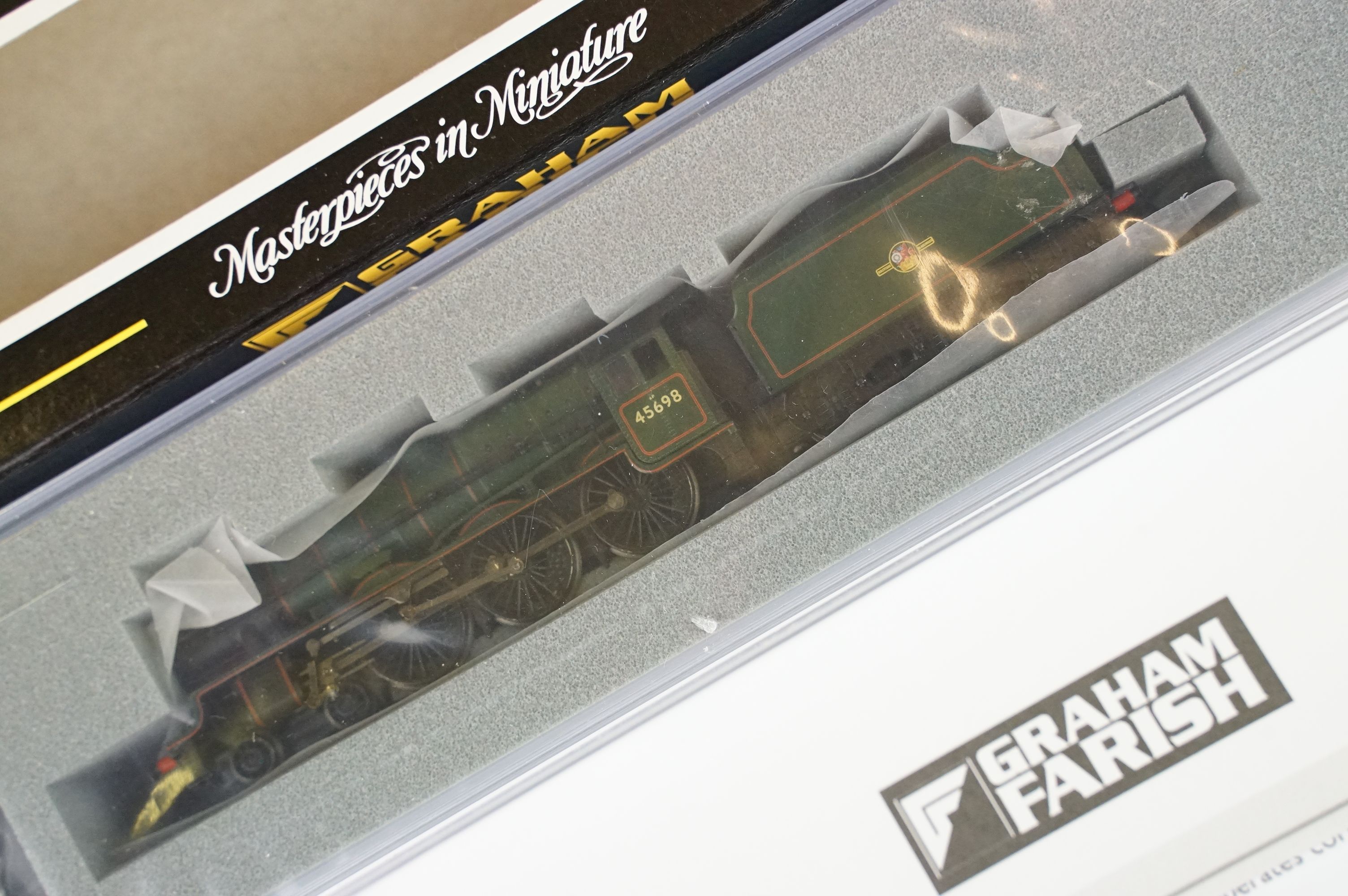 Three cased Graham Farish by Bachmann N gauge locomotives to include 372-478 Jubilee Class 45698 - Bild 5 aus 8