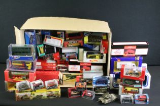 Around 80 boxed / cased diecast models to include Corgi Original Omnibus, Corgi Bypost, Corgi