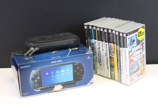 Retro Gaming - Boxed Sony PSP Play Station Portable Giga Pack complete with original cables,