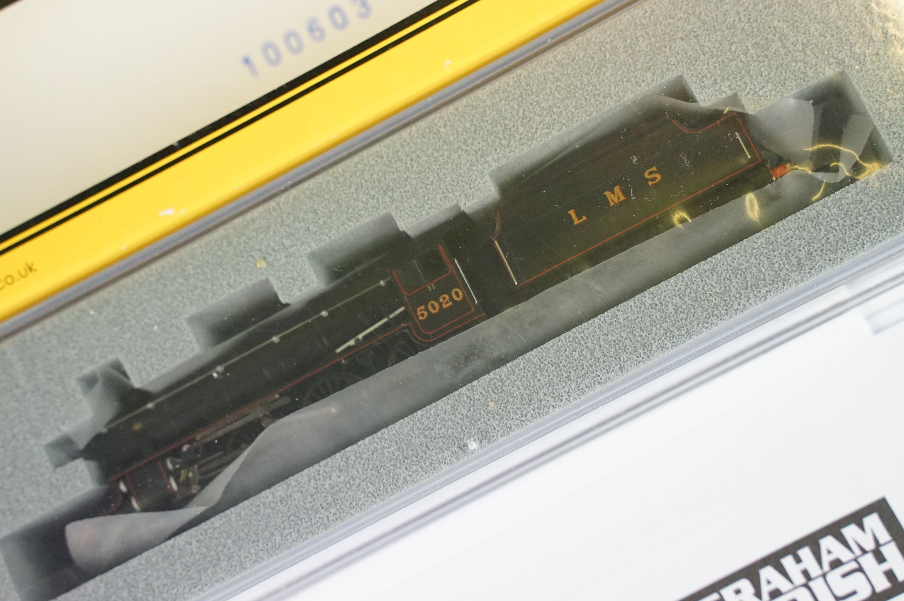 Three cased Graham Farish by Bachmann N gauge locomotives to include 372-478 Jubilee Class 45698 - Image 5 of 8