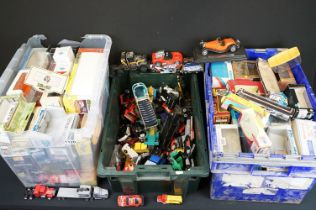 Quantity of various play worn plastic, diecast & metal models to include Lone Star, Tonka, Hot
