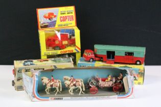 Five boxed models to include Corgi Major Chipperfield Circus 1130 Horse Transporter with horse (