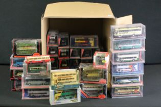 35 boxed diecast model buses to include 24 x Corgi Original Omnibus models, 9 x EFE Exclusive First