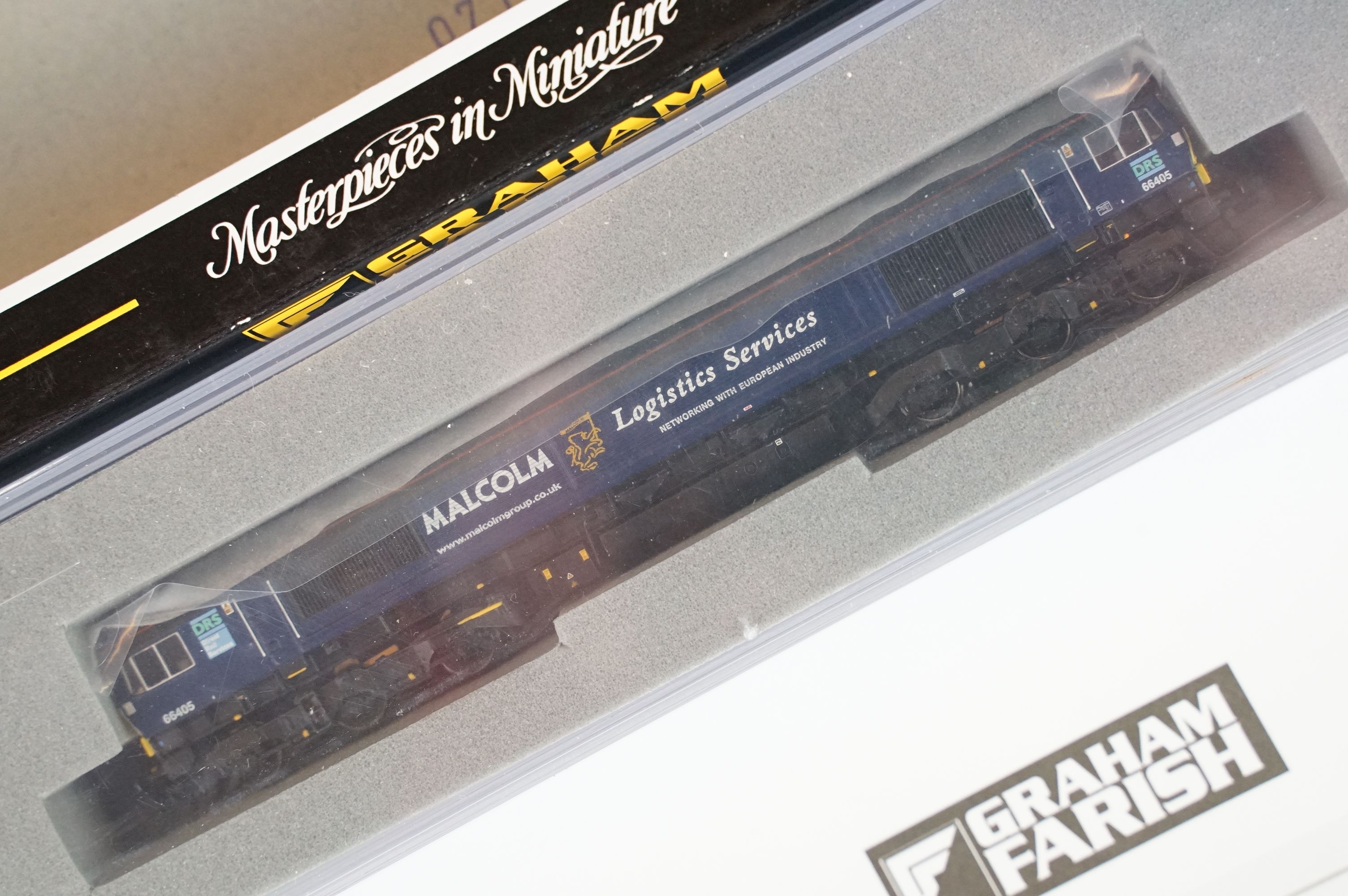 Three cased Graham Farish by Bachmann N gauge locomotives to include 371-381 Class 66 Diesel 66405 - Image 7 of 8
